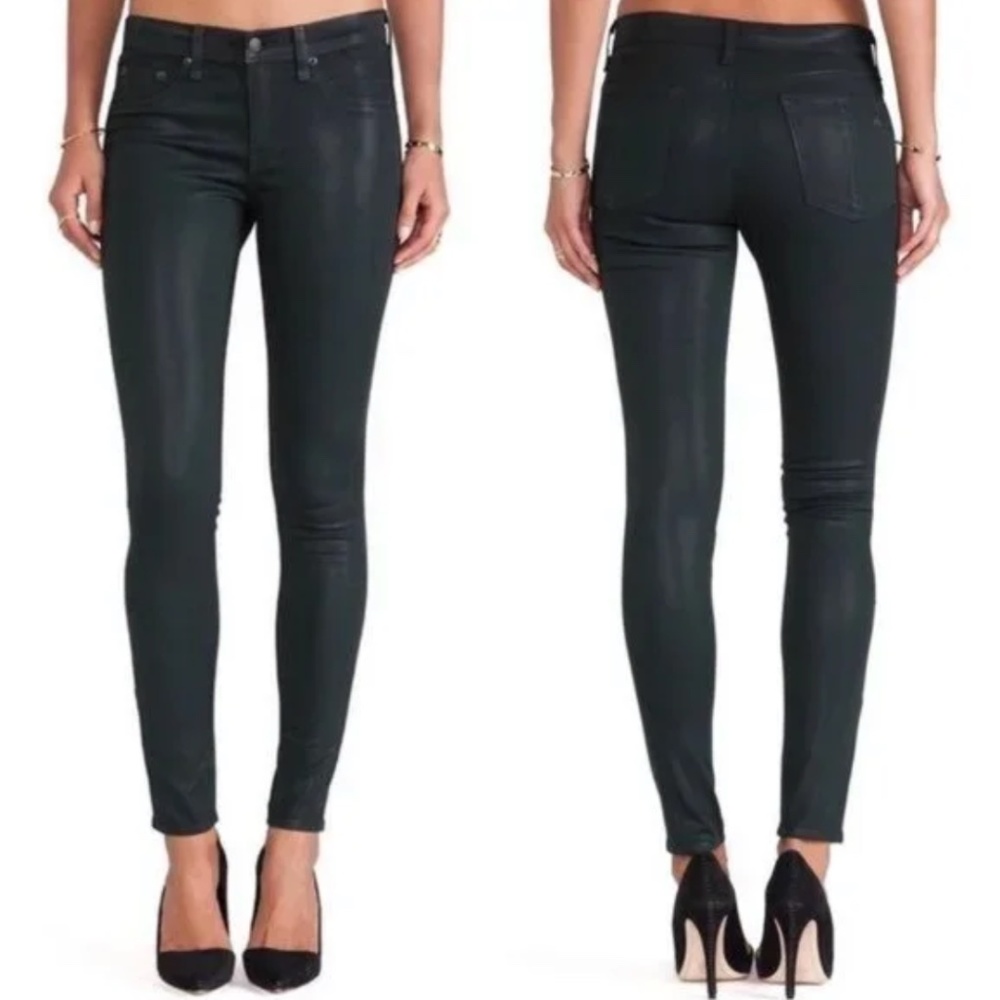 rag & bone The Legging Pants in Coated Black